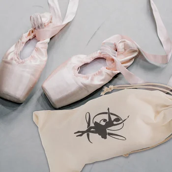 4pcs балет обувки шнур чанта удобен танц обувка притежателя балет танц обувки чанта за съхранение