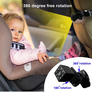 5 инчов бебе кола огледало безопасност изглед HD екран огледало монитор задната седалка регулируема бебе задна изпъкнало огледало кола бебе деца монитор