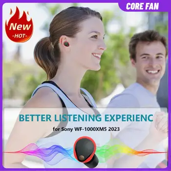5 чифта силиконови уши Cover Anti-Slip Soft Ear Tips Замяна на ухото Bud съвети за многократна употреба Съвместим със Sony WF-1000XM 2023