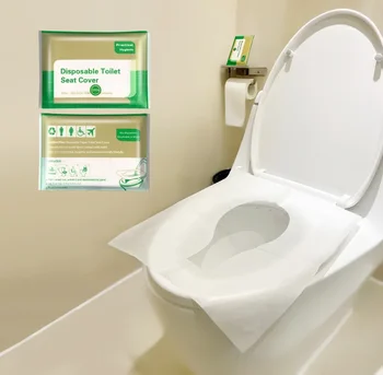 50/10pcs еднократна тоалетна седалка капак тип пътуване къмпинг хотел баня аксесоар хартия водоустойчив разтворима вода