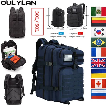 50L/30L 900D полиестер найлон камуфлаж чанта пътуване раница за мъже туризъм открит лов туризъм къмпинг оборудване пътни чанти