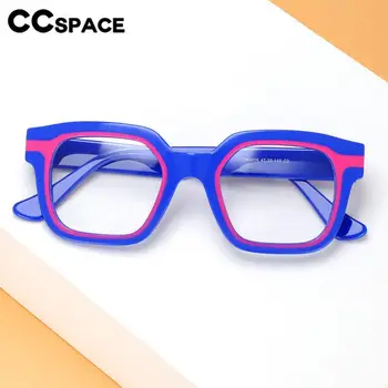 56555 Реколта жени ацетат оптични очила рамки два цвята снаждане мода мъжки очила персонализирани диоптрични очила