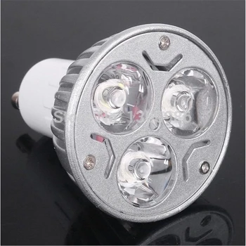 5PCS Димиране 3W GU10 Висока мощност MR16 лампа бяла E27 прожектор LED крушка светлина