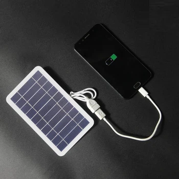 5V 2W изход на слънчевия панел USB външна преносима слънчева система Зарядни устройства за мобилни телефони Батерия с ниска мощност Съвет за генериране на слънчеви клетки