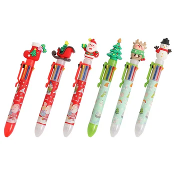 6pcs творчески химикалки Коледа тематични химикалки коледни елементи химикалки