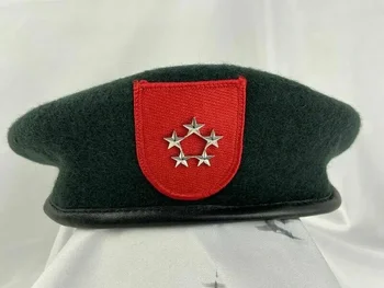 7-ма група специални сили на САЩ Зелена барета офицер 5 звезден генерал ранг шапка