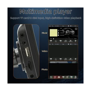 7Inch Car Touch 2.5D екран Безжичен CarPlay Android Auto Car Портативно радио Bluetooth MP5 FM приемник Аудио на хоста