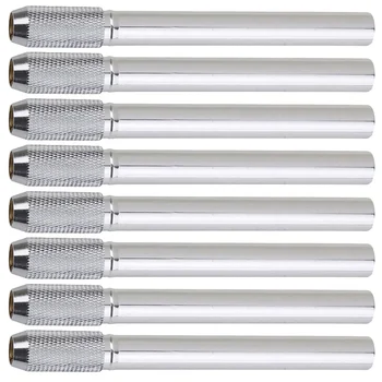 8Pcs Удължители за моливи Разширители за неръждаеми моливи Студентски консумативи Удължители за скици на моливи