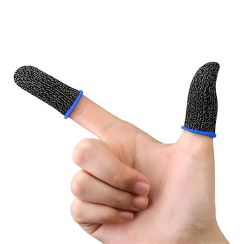 A Pair For PUBG Gaming Finger Sleeve Breathable Fingertips Anti-slip Sweatproof Fingertip Cover Thumb Gloves For Mobile Game