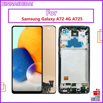 A72 TFT екран за Samsung Galaxy A72 4G LCD дисплей сензорен екран дигитайзер събрание за Samsung A725 A725F A725F / DS