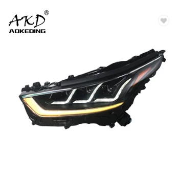 AKD-Car модел за Toyota Highlander LED фарове 2021-2022 Фар лампа кола стайлинг DRL сигнал проектор обектив Автомобилостроене
