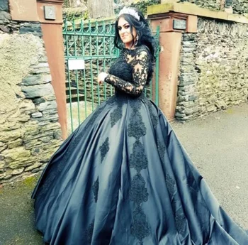ANGELSBRIDEP Черни готически кинсеанера рокли за 15-годишен дълъг ръкав секси илюзия корсет официален дама абитуриентски парти бални рокли