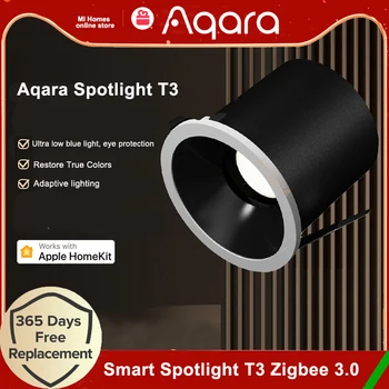 Aqara Smart Spotlight T3 Zigbee 3.0 Луна Затъмняване Кръгла светлина 6W Ъгъл на лъча 15°24°36°80° Адаптивно затъмняване на осветлението Homekit