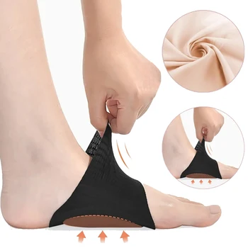 Arch Support Orthotic Plantar Fasciitis Cushion Pads Sleeve Heel Spurs Flat Feet Orthopedic Pad Correction Insoles Foot Care Pad
