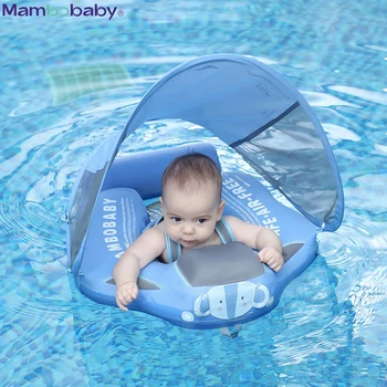 Baby Float Lying Swimming RingsДетска плувка Trainer Ненадуваема шамандура басейн аксесоари играчки сенник плувен пръстен