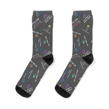 Bell Ringing - ЛОЗУНГИ Чорапи със снежен цвят Спорт луд Мъжки чорапи Дамски