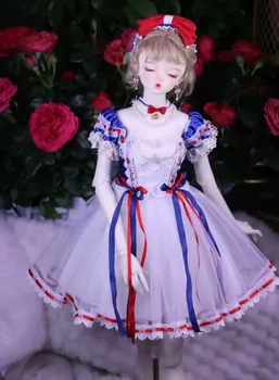 BJD кукла едно парче рокля дрехи, подходящи за 1/3 кукла 1/4 кукла