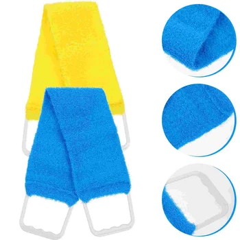 Body Bath Back Scrubber Towel Exfoliating Shower Cloth Double- Sided For Bath Shower Scrub Strap Washcloth Body Scrubbers