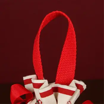 Bunch джобна кутия червена ретро мека копринена и деликатна текстура подарък опаковане чанта за съхранение благословия подаръци чанти сватба удебелени