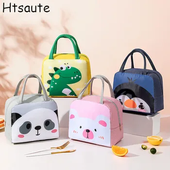 Cartoon Animals Thermal Lunch Bags For Children With Free Shipping Kids Girls Storage Banto Lunchbox Food Bag Insulation Bags