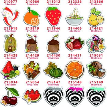 choshim марка 10 бр планарна смола плосък гръб карикатура плодове за занаяти DIY лъкове аксесоари декорация PR210977