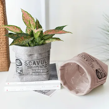Creative Крафт хартия саксия растение ваза офис десктоп орнамент саксии за цветя сукуленти плантатор хол