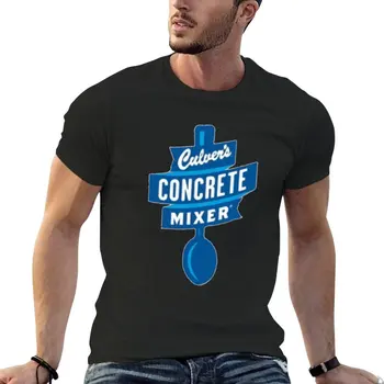 Culver_s Бетонобъркачка лого тениска графичен тениска персонализирани тениски пот ризи, мъже