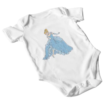 Disney новородено гащеризон мода дропшип Пепеляшка принцеса печат лято нови продукти четири сезона бебе Onesie 0-24M комфорт