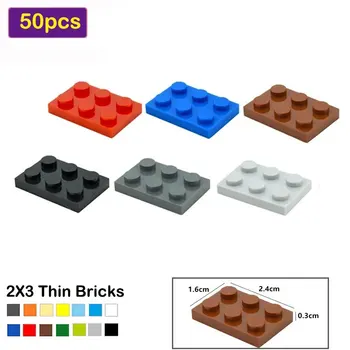 DIY градивни блокове 2x3 точка тънки фигури тухли 3021 образователни творчески размер съвместим класически сглобява частици за деца