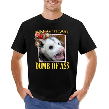 Dumb of Ass Opossum Тениска черна тениска Бързосъхнеща тениска Мъжки тениски