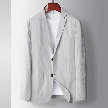 E1304-Мъжки костюм Four Seasons Casual Loose Coat, Business, Casual