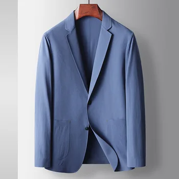 E1351-Мъжки костюм Four Seasons Casual Loose Coat, Business, Casual