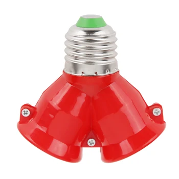 E27 до E27 лампа крушка цокъл база притежателя конвертор Y форма светлина адаптер преобразуване огнеупорни дома стая