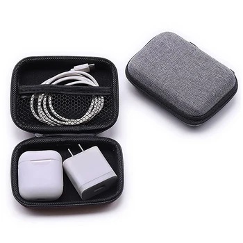 EVA чанта за съхранение Висококачествена чанта за слушалки Кутия за съхранение на монети Зарядно устройство USB кабел Калъф Портфейл Аксесоари за кутии за слушалки