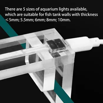 Fish Tank Light 1W костенурка аквариум светлина пълен спектър пръски-доказателство USB захранва компактен водоустойчив лесен монтаж акрилен аквариум
