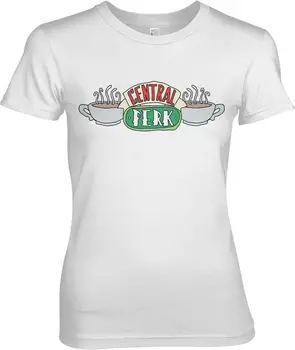 Friends Central Perk Girly Tea Дамска тениска бяла