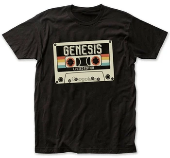 Genesis - Лимитирана серия рядка тениска 90s къс ръкав основен черен NH15224