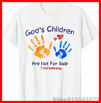 Gods Children Are Not For Sale Смешен цитат Gods Children T-Shirt 100% памук Мъжка тениска Дамска тениска