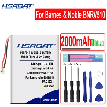 HSABAT 2000mAh PR-285083 Батерия за Barnes & Noble BNRV510,Nook Glowlight Plus 2015 Kobo Glo HD H2O E-book aura edition