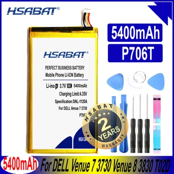 HSABAT P706T 5400mAh Батерия за DELL Място 7 3730 Място 8 3830 P708 T02D T01C T02D002 T02D001 0CJP38 02PDJW батерии