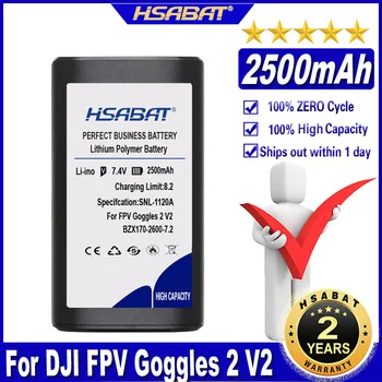 HSABAT очила 2 V2 2500mAh Батерия за DJI FPV очила 2 V2 аксесоари Батерии