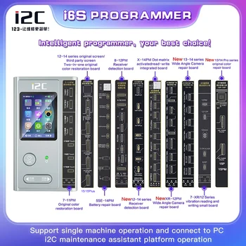 I2C i6S програмист за iPhone 6-14/15 PM батерия / точкова матрица / оригинален цвят / слушалка / камера / Face ID функция възстановяване на инструмента за ремонт