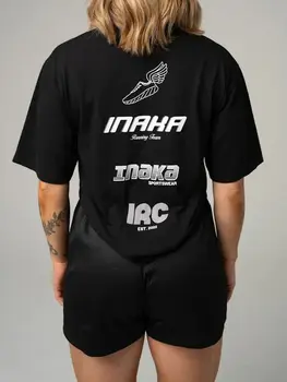 Inaka Power Shirt Жени 2023 100% памук 240g TEE IP риза ситопечат риза US размер INAKA риза