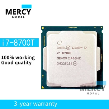 Intel Core Подходящ за i7 8700T 2.4GHz шестядрен 12-нишков процесор 12M 35W LGA 1151 Оригинален автентичен I7-8700T i78700T