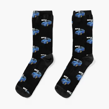JDM WRX GDB Bugeye RALLY BLUE чорапи луди чорапи баскетбол отвесни чорапи kawaii чорапи чорапи за мъже Дамски