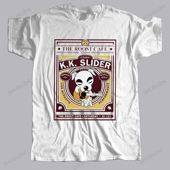 K.K. Slider Gig плакат тениска Мъже Animal Crossing Видео игри Creative Cotton Tee Top къс ръкав T ризи Ново пристигане Дрехи