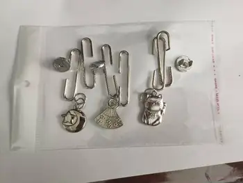 KISSDIY 30Set DIY сладък сребърен висящ дизайн C форма метална монета чанта вземане PueseFrame KIss закопчалка чанта хардуер аксесоари