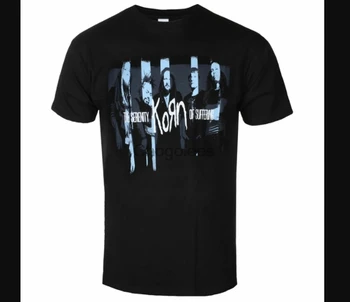 Korn - Блок - Черна мъжка тениска S-3XL Памук
