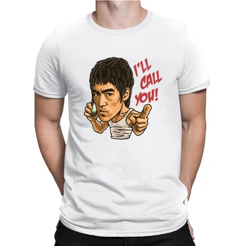 Kung Fu Star Bruce Lee Print T-Shirts Casual T Shirt for Men Trendy Fashion Hip Hop Harajuku Streetwear O-neck къс ръкав върхове