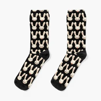 Lagomorph pattern (Sam & Max) - Дрехи, джаджи и маски за лице Чорапи Смешни чорапи Търговия на едро детски чорапи Чорапи Мъж Дамски